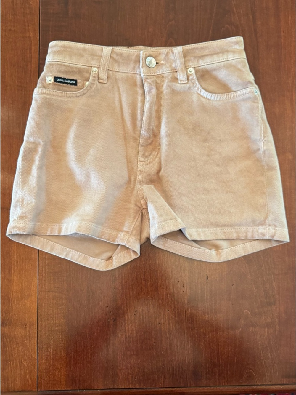 Dolce & Gabbana Tan Denim Women's Shorts - Picture 2 of 9
